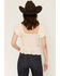 Image #4 - Ash & Violet Women's Ditsy Floral Smocked Waist Top, Cream, hi-res
