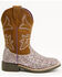Image #2 - Shyanne Girls' Avery Glitter Western Boots - Broad Square Toe, Purple, hi-res