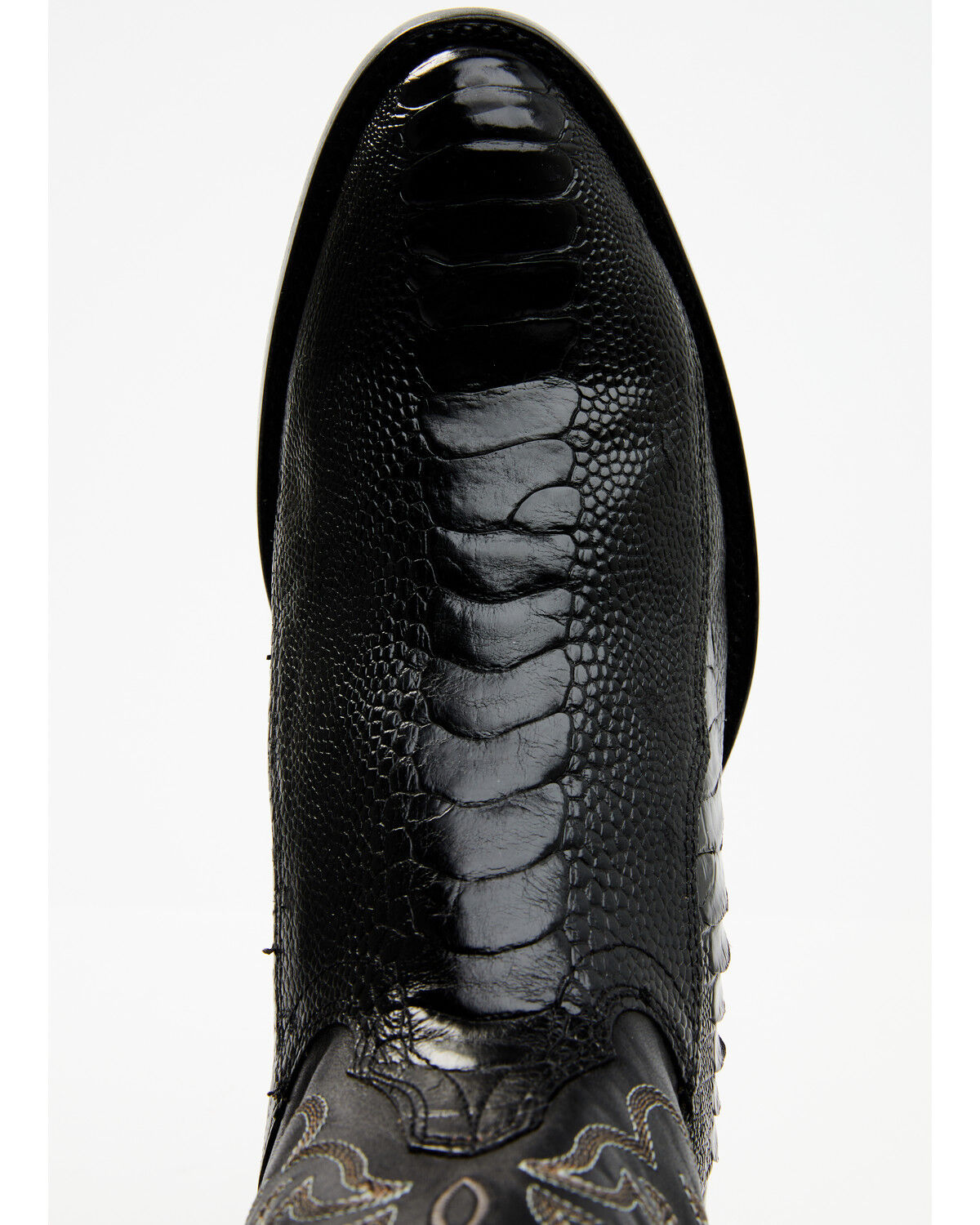 Image #6 - Cody James Men's Exotic Ostrich Leg Western Boots - Round Toe, Black, hi-res