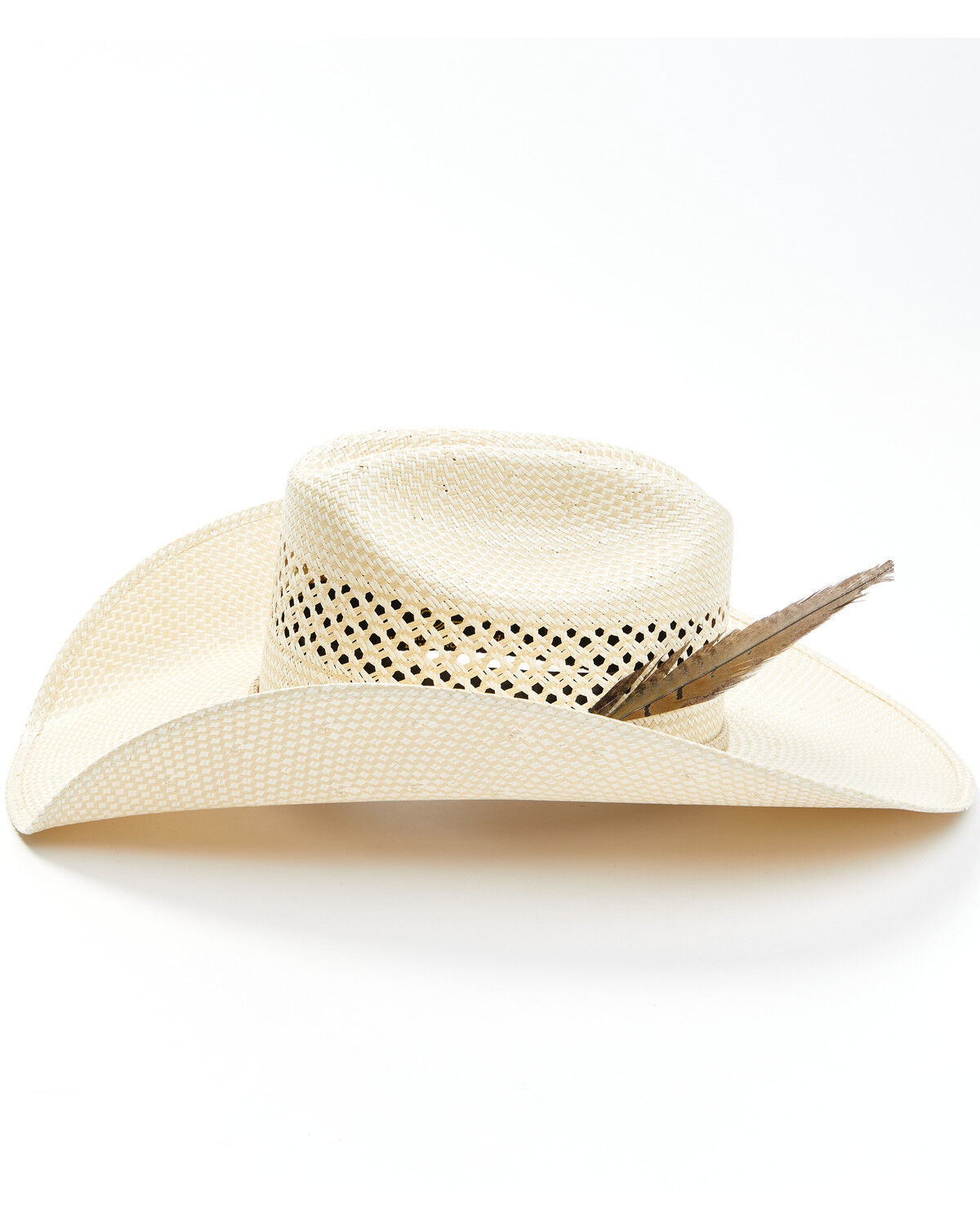 Image #3 - Justin Waco 50X Straw Cowboy Hat, Ivory, hi-res