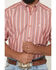 Image #3 - Ariat Men's Pro Series Bobby Striped Print Short Sleeve Button-Down Western Shirt, Red, hi-res