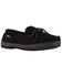 Image #1 - Lamo Footwear Men's Leather Moccasin Slippers - Moc Toe, Black, hi-res