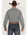 Image #4 - Cinch Men's Floral Medallion Print Button Down Western Shirt , Grey, hi-res