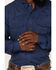 Rock & Roll Denim Men's Tek Geo Pattern Long Sleeve Snap Western Shirt, Blue, hi-res