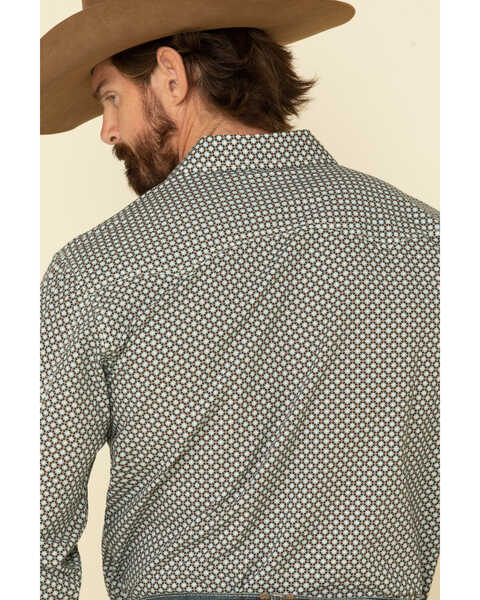 Cinch Men's Modern Fit Multi Small Geo Print Snap Long Sleeve Western Shirt , Multi, hi-res