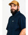 Image #5 - Carhartt Men's Rugged Flex Rigby Short Sleeve Work Shirt, Navy, hi-res