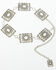 Image #2 - Shyanne Women's Pearla Square Chain Concho Belt, Silver, hi-res