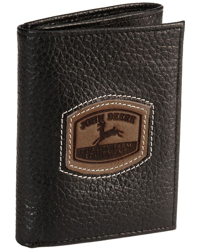 John Deere Tri-Fold Leather Wallet, , hi-res