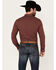Ariat Men's Macoy Geo Print Long Sleeve Button-Down Stretch Western Shirt , Wine, hi-res