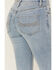 Image #4 - Idyllwind Women's Medium Wash Gypsy High Rise Split Hem Bootcut Stretch Denim Jeans , Medium Wash, hi-res