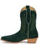 Image #3 - Tony Lama Women's Lea Suede Western Booties - Snip Toe, Green, hi-res