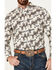 Image #3 - RANK 45® Men's Geo Print Long Sleeve Button-Down Western Shirt, Black, hi-res