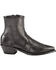 Image #2 - Abilene Western Wingtip Zipper Boots - Snip Toe, Black, hi-res