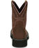 Image #5 - Justin Women's Gemma Western Boots - Round Toe, Distressed Brown, hi-res