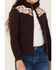 Image #3 - Shyanne Girls' Southwestern Print Softshell Jacket, Chocolate, hi-res