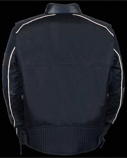Image #4 - Milwaukee Leather Men's Textile Scooter Jacket, Black, hi-res