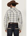 Image #4 - Cody James Men's Western Wind Plaid Print Long Sleeve Snap Western Shirt, Cream, hi-res