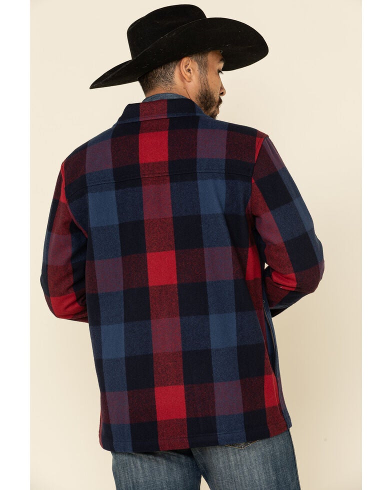 Pendleton Men's Navy Heston ButtonFront Wool Shirt Jacket Sheplers