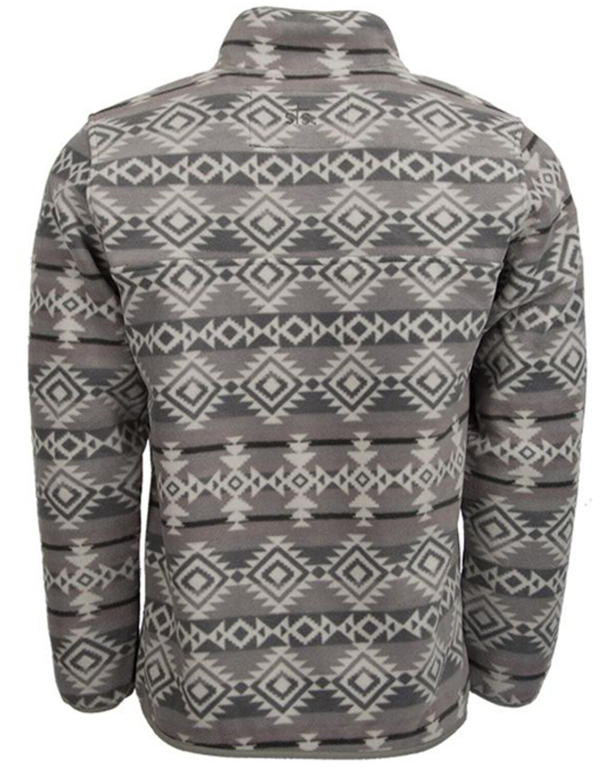 Sts ranchwear men's grey unisex aztec fleece sweatshirt
