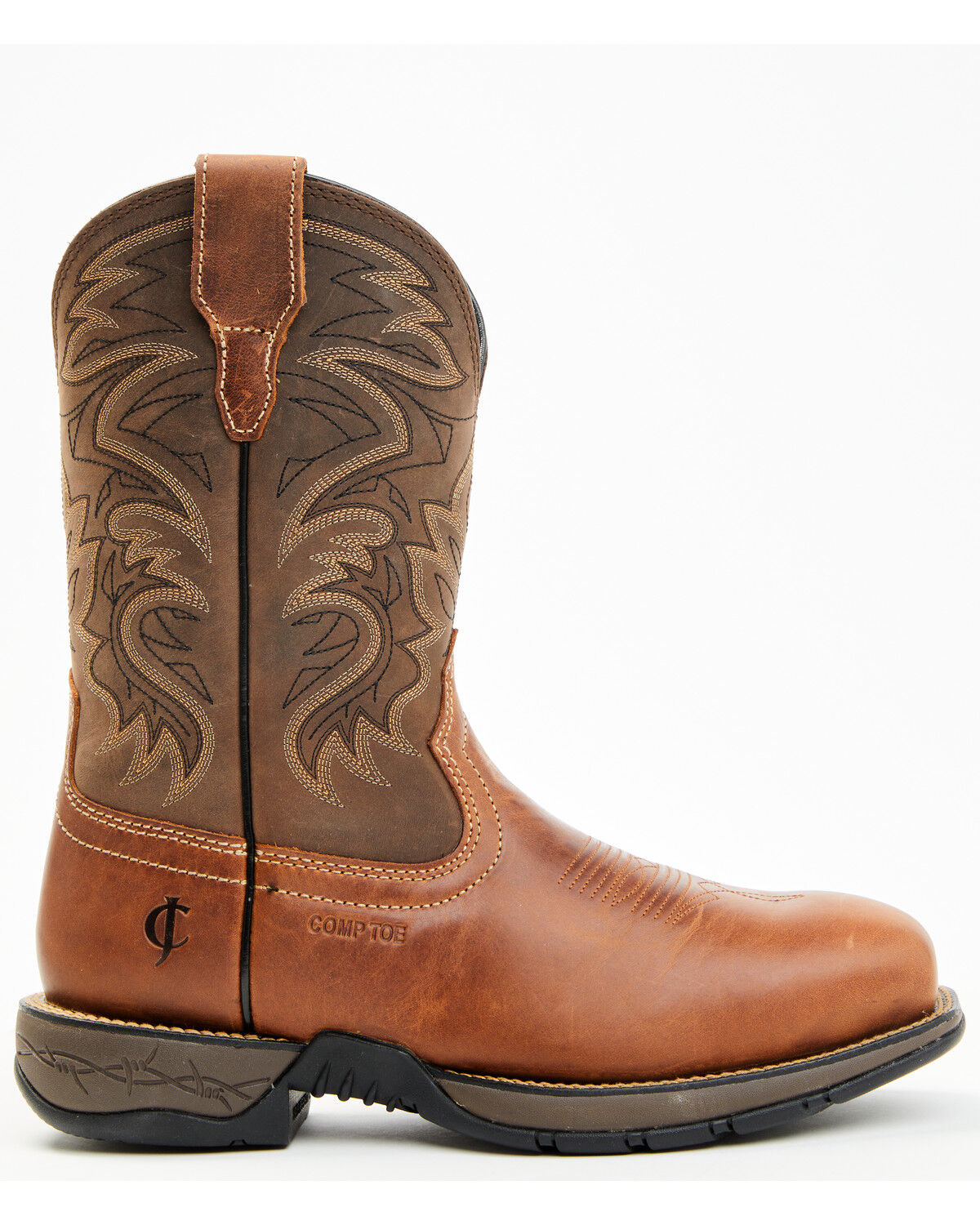 Image #2 - Cody James Men's Xero Gravity Lite Pull-On Work Boots - Composite Toe, Brown, hi-res