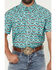 Image #3 - Rock & Roll Denim Men's TEK Southwestern Print Short Sleeve Snap Western Shirt, Turquoise, hi-res