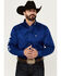 Image #1 - Ariat Men's Team Logo Twill Fitted Long Sleeve Button-Down Western Shirt, Royal Blue, hi-res
