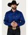 Image #1 - Ariat Men's Team Logo Twill Fitted Long Sleeve Button-Down Western Shirt , Royal Blue, hi-res