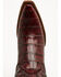 Image #6 - Shyanne Women's Aspen Exotic American Alligator Western Boots - Snip Toe, Black Cherry, hi-res