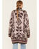 Image #4 - Room 34 Women's Floral Print Jacquard Cardigan, Pink, hi-res