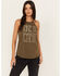 Image #1 - Cleo + Wolf Women's Take it Easy Racer Back Tank, Sage, hi-res