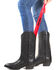 Image #1 - Boot Barn® 18" Curved Boot Horn, Red, hi-res