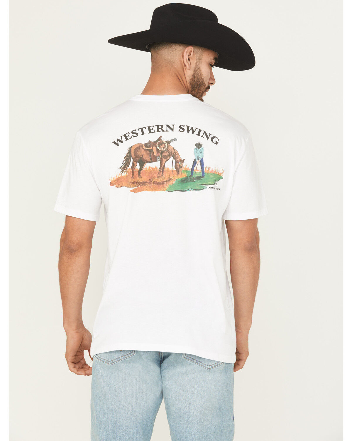 Image #4 - Hooey Men's Western Swing Short Sleeve Graphic T-Shirt, White, hi-res
