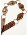 Image #4 - Shyanne Women's Leather Concho Belt with Rings, Brown, hi-res