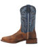Dan Post Men's Waxy Brown Western Boots - Broad Square Toe, Brown, hi-res