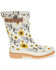 Image #2 - Western Chief Women's Rooster Mid Rain Boots - Round Toe, Cream, hi-res