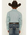 Image #4 - Cinch Boys' Geo Print Long Sleeve Button-Down Western Shirt, Blue, hi-res