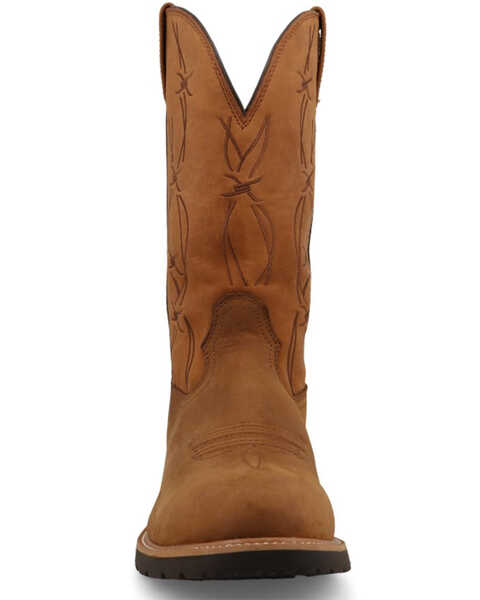 Image #4 - Twisted X Men's 12" Western Work Boots - Soft Toe, Taupe, hi-res