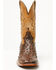 Image #4 - Cody James Men's Badlands Ostrich Print Western Boots - Broad Square Toe, Brown, hi-res