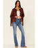 Image #5 - Idyllwind Women's Rust Blue Grass Faux Suede Fringe Jacket , , hi-res