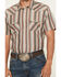 Image #3 - Ariat Men's Haven Striped Print Short Sleeve Snap Western Shirt, Black, hi-res