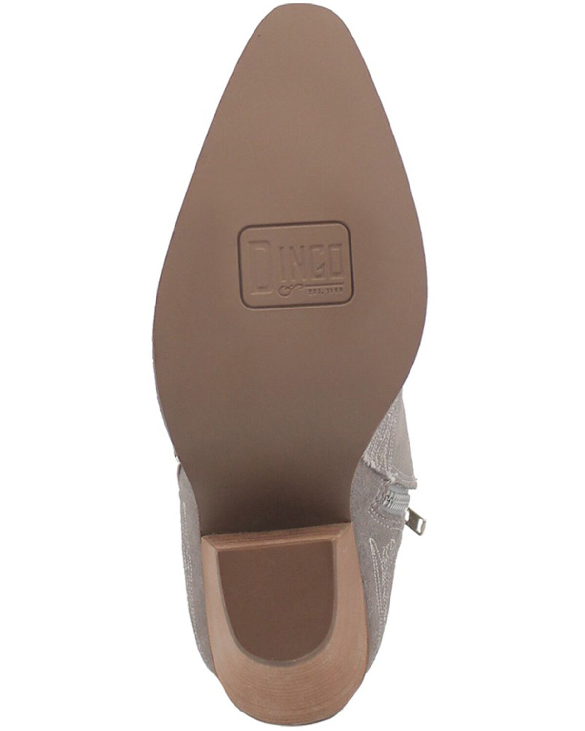 Image #6 - Dingo Women's Tootsie Floral Embroidered Western Fashion Booties - Snip Toe, Grey, hi-res
