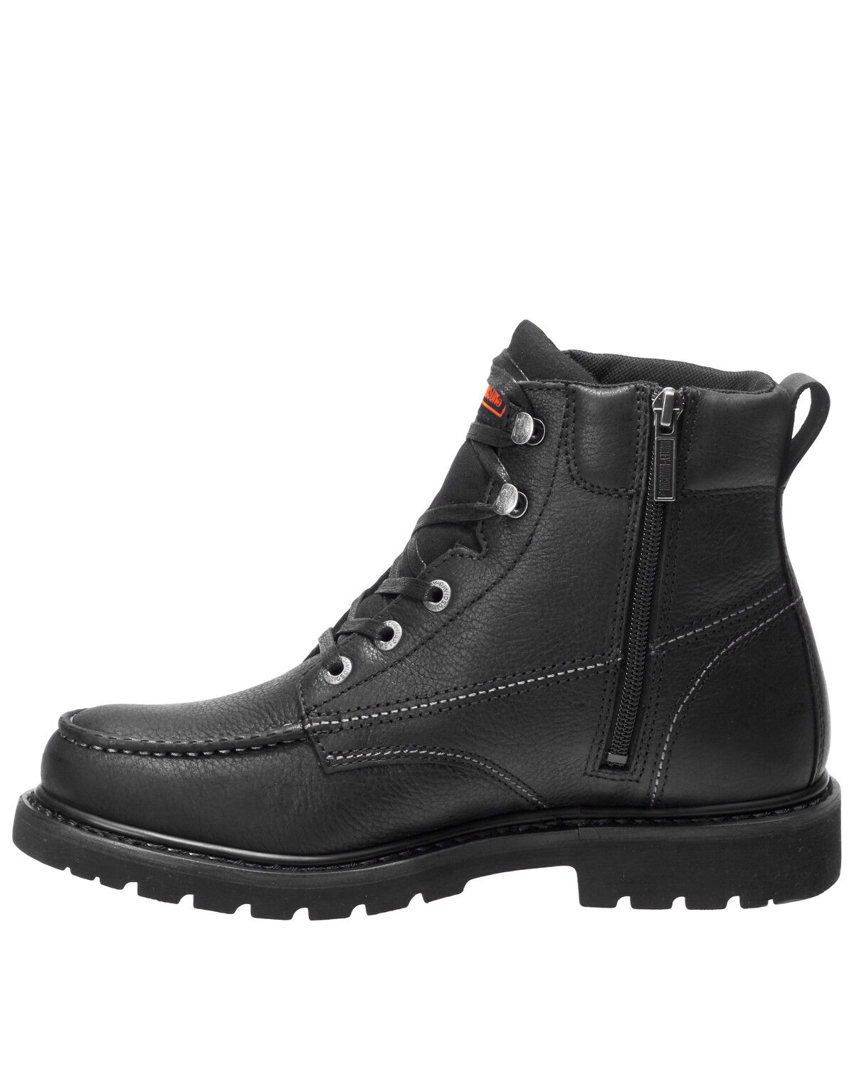 mens black moc toe boots