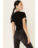 Image #5 - Bandit Brand Women's I Ain't Rich But Lord I'm Free Graphic Tee, Black, hi-res