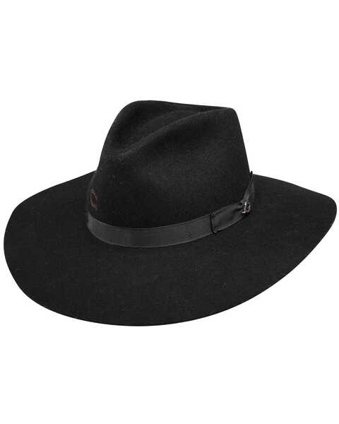 Charlie 1 Horse Women's Highway Wool Western Fashion Hat, Black, hi-res