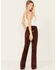 Image #3 - Wrangler Retro Women's Corduroy High Rise Stretch Trouser Jeans, Brown, hi-res