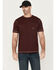 Image #1 - Ariat Men's Rebar Workman Solid Short Sleeve Work T-Shirt, Wine, hi-res