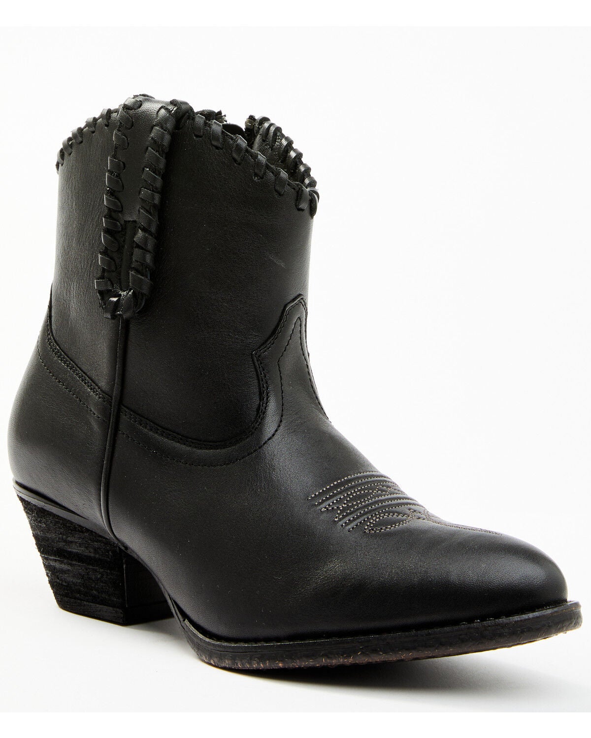 Shyanne Women's Sawyer Dolly Western Fashion Booties - Round Toe, Black, hi-res