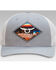Image #2 - Ropesmart Men's Light Gray Serape Embroidered Diamond Patch Mesh-Back Ball Cap, Grey, hi-res