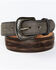 Image #1 - Moonshine Spirit Men's Alabama Stitched Western Belt, Medium Brown, hi-res