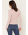 Image #4 - Shyanne Women's Stinner Open V-Neck Sweater, Violet, hi-res
